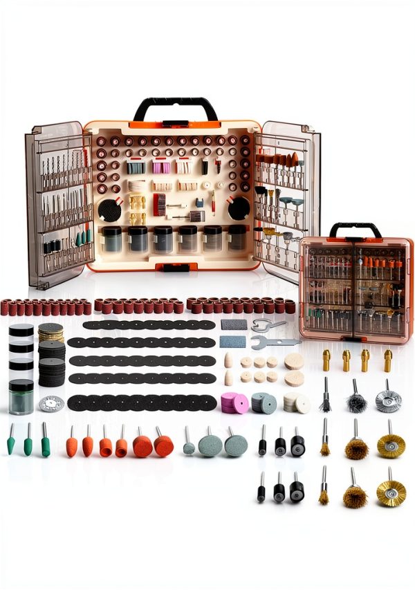 483Pcs Rotary Tool Accessories Kit, Universal Rotary Tool Attachments Set with Storage Case, Multi-Purpose Rotary Tool Bits for Sanding, Cutting, Grinding, Carving, Drilling, Polishing & DIY Crafts-0