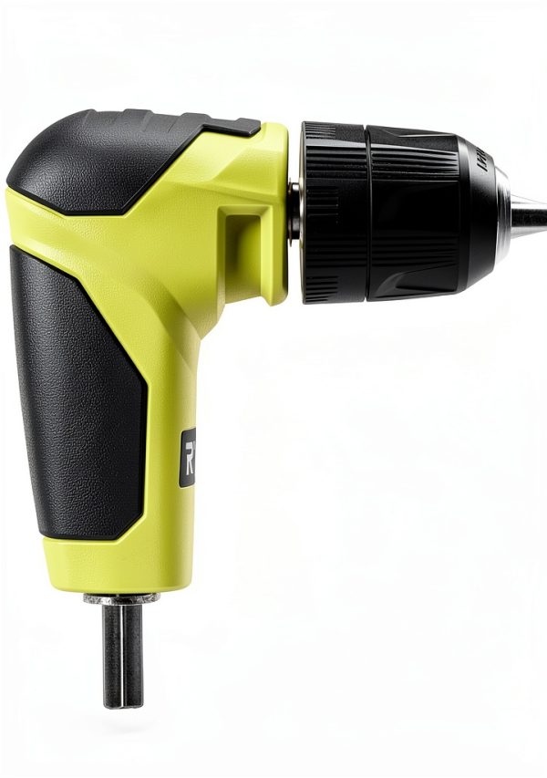 RYOBI Right Angle Drill Attachment 1/2 to 3/8 Black Green-1