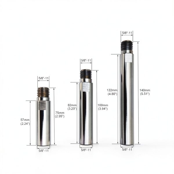 5/8"-11 Thread Angle Grinder Extension Shaft Set Gaquolam 3-Piece-1