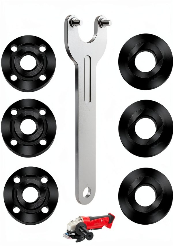 Angle Grinder Nut Flange Wrench Kit Chigadper 7PCS for DeWalt Makita-0