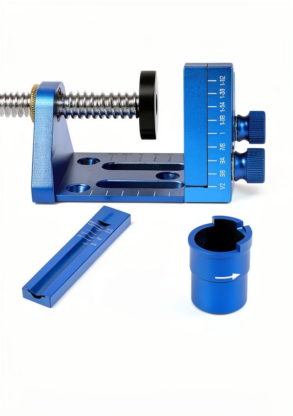 Pocket Hole Jig Kit with Adjustable Drill Guide, Stop Collars, 30PCS Screws & Plugs, Allen Wrench – Complete Woodworking Joinery System-7