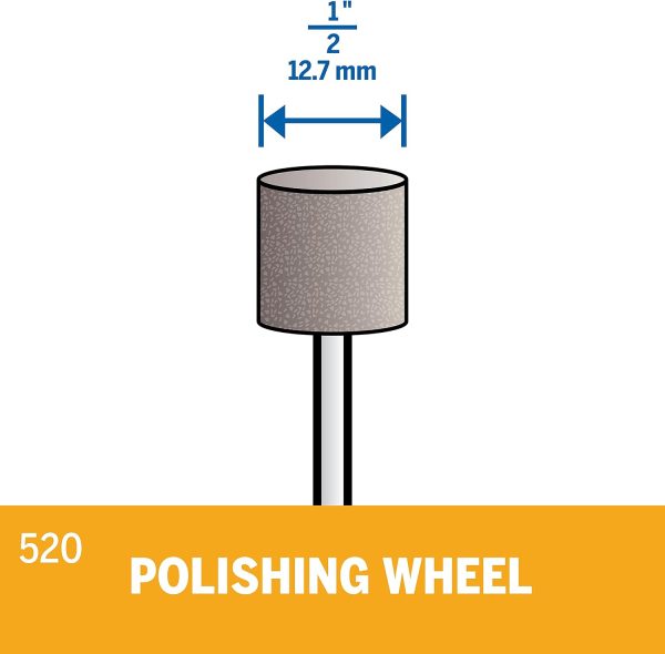 Dremel 520-02 SIC Impregnated Wheels (2 Pack), 1/2"-2