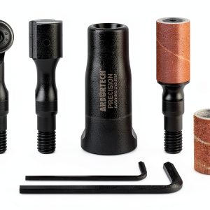 Arbortech Precision Carving System - 3 Piece Precision Power Carving Attachment Set for Woodworkers Featuring Mini Ball Gouge - PCS.FG.1000.20-0