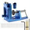 Pocket Hole Jig Kit with Adjustable Drill Guide, Stop Collars, 30PCS Screws & Plugs, Allen Wrench – Complete Woodworking Joinery System-1