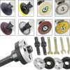2-Pack Electric Drill Angle Grinder Connecting Rod Set, 10mm Adjustable Rotary Driver Cutter Shaft Accessories Drill Angle Grinder Adapter With Spanner For Cutting Disc, Polish Disc And Polish Sponge-6