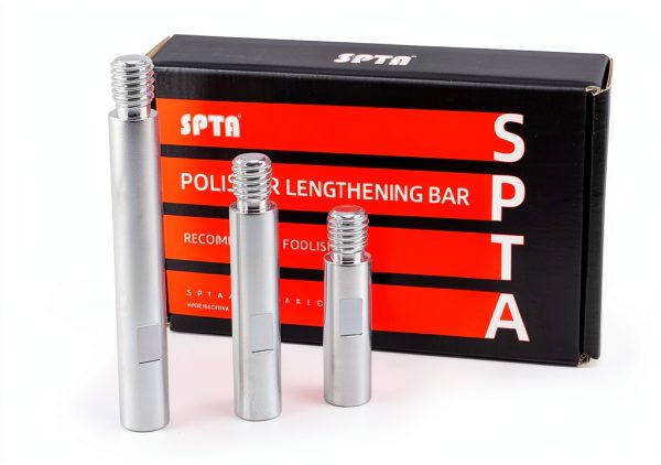 SPTA Metal Rotary Extension Shaft Set, 75mm,100mm,140mm, 5/8"-11 Thread for Rotary Polisher,Car Polisher,Polishing Pads,Backing Plate Electric Polisher-0