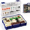 HARDELL Rotary Tool Accessories Kit 282pcs 1/8" Shank Compact Case-0