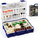 HARDELL Rotary Tool Accessories Kit 282pcs 1/8" Shank Compact Case-0