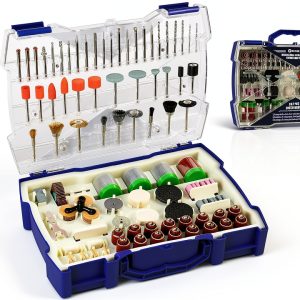HARDELL Rotary Tool Accessories Kit 282pcs 1/8" Shank Compact Case-0