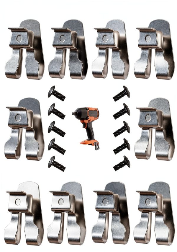 Belt Clip 10-Pack Steel Replacement for Ryobi Ridgid 18V Tools-0