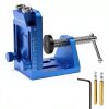 Pocket Hole Jig Kit with Adjustable Drill Guide, Stop Collars, 30PCS Screws & Plugs, Allen Wrench – Complete Woodworking Joinery System-0