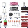 HARDELL Rotary Tool Accessories Kit 282pcs 1/8" Shank Compact Case-1